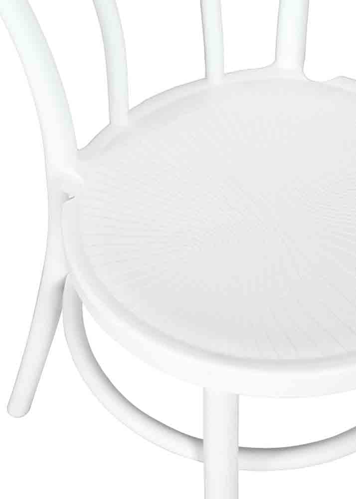 Chivari Cool White Resin Bentwood Festive Chair CBFRW-ZG-T