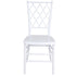 Chivari White Diamond Resin Chiavari Chair  - 4 Pack - Some Assembly Required CDRW-U-ZG-T-4