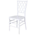 Chivari White Diamond Resin Chiavari Chair  - 4 Pack - Some Assembly Required CDRW-U-ZG-T-4