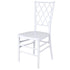 Chivari White Diamond Resin Chiavari Chair  - 4 Pack - Some Assembly Required CDRW-U-ZG-T-4