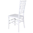 Chivari White Diamond Resin Chiavari Chair  - 4 Pack - Some Assembly Required CDRW-U-ZG-T-4