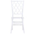 Chivari White Diamond Resin Chiavari Chair  - 4 Pack - Some Assembly Required CDRW-U-ZG-T-4