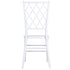 Chivari White Diamond Resin Chair - 2 Pack - Some Assembly Required CDRW2-U-ZG-T-2