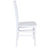 Chivari White Diamond Resin Chiavari Chair  - 4 Pack - Some Assembly Required CDRW-U-ZG-T-4