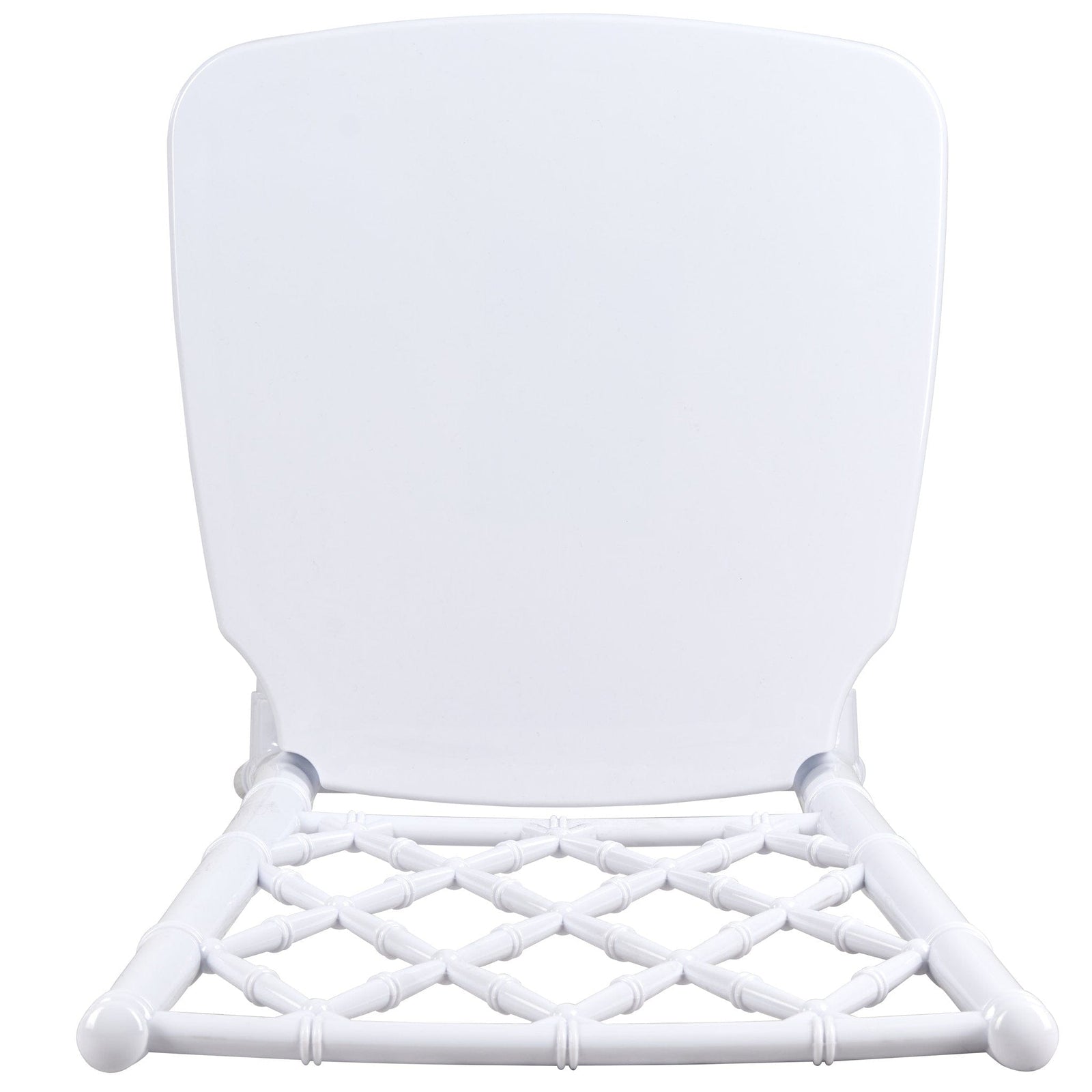 Chivari White Diamond Resin Chiavari Chair  - 4 Pack - Some Assembly Required CDRW-U-ZG-T-4