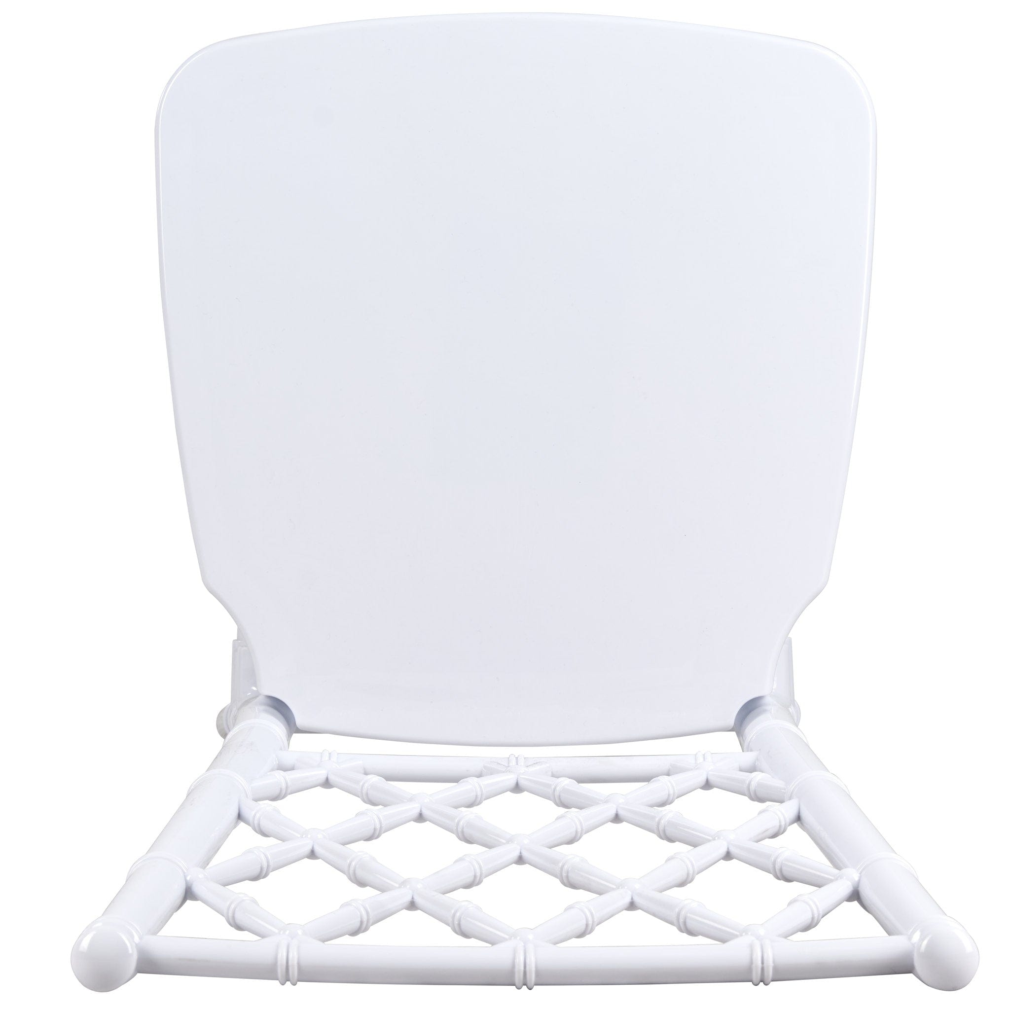 Chivari White Diamond Resin Chiavari Chair  - 4 Pack - Some Assembly Required CDRW-U-ZG-T-4