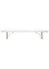 Chivari White Distressed 8 Foot (96″ x 12″) Rectangle Farmhouse Table Bench TFARM-BENCH-9612-WHITEDIST-AX-T