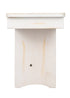 Chivari White Distressed 8 Foot (96″ x 12″) Rectangle Farmhouse Table Bench TFARM-BENCH-9612-WHITEDIST-AX-T