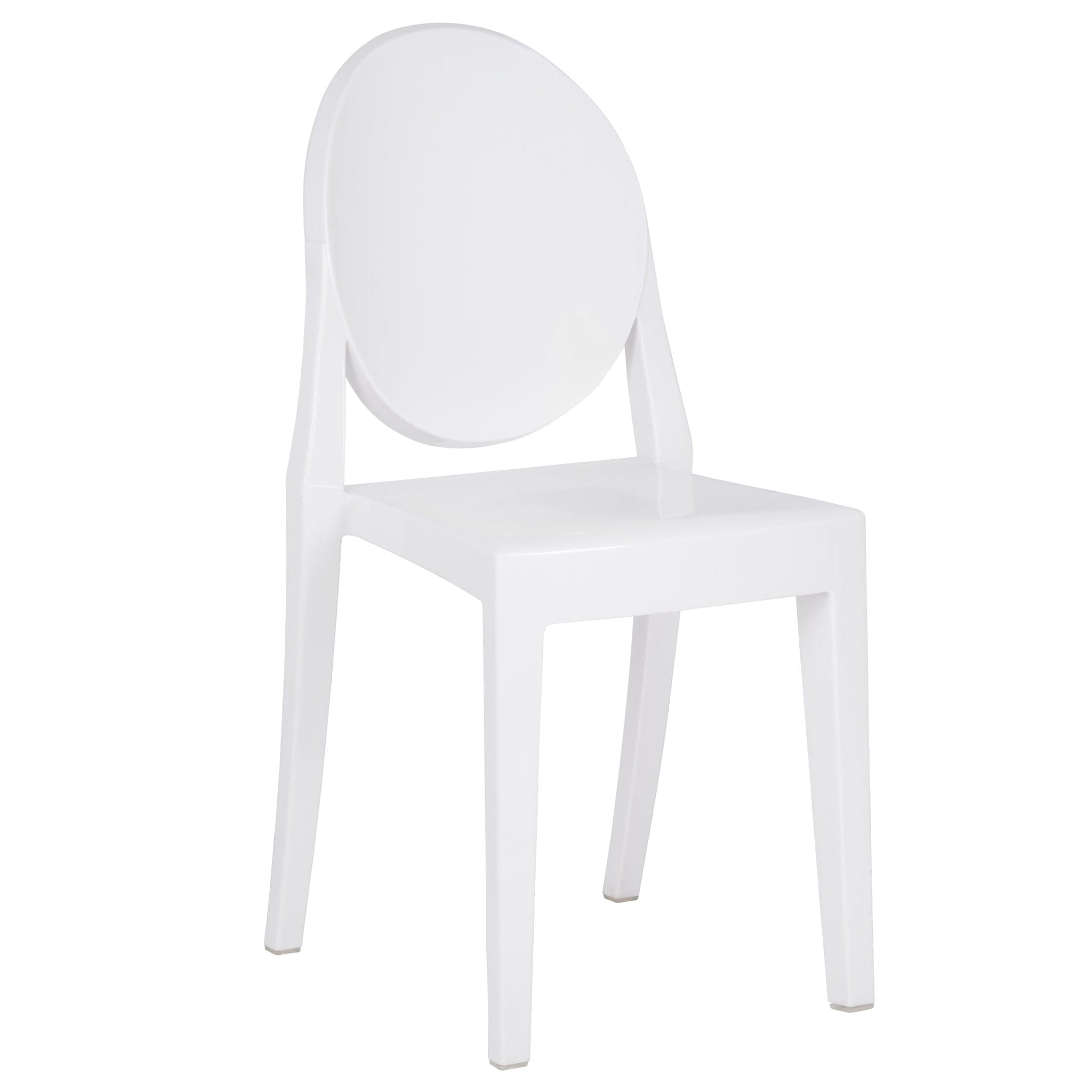 White Resin Kids Victoria Ghost Chair