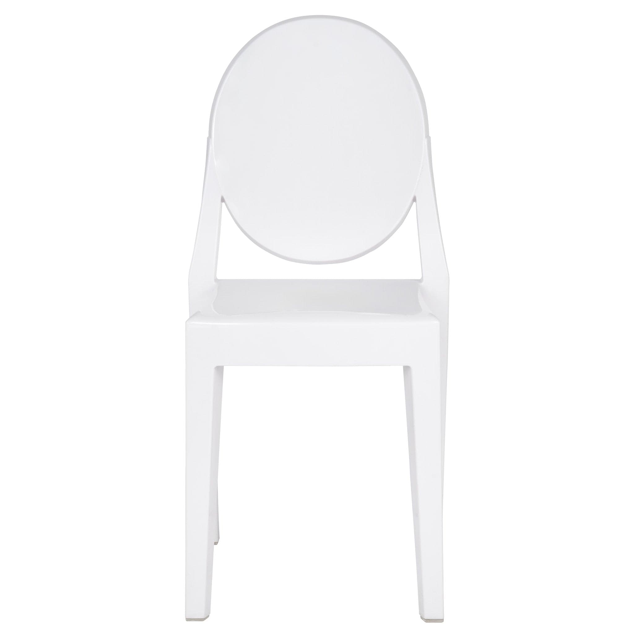 White Resin Kids Victoria Ghost Chair
