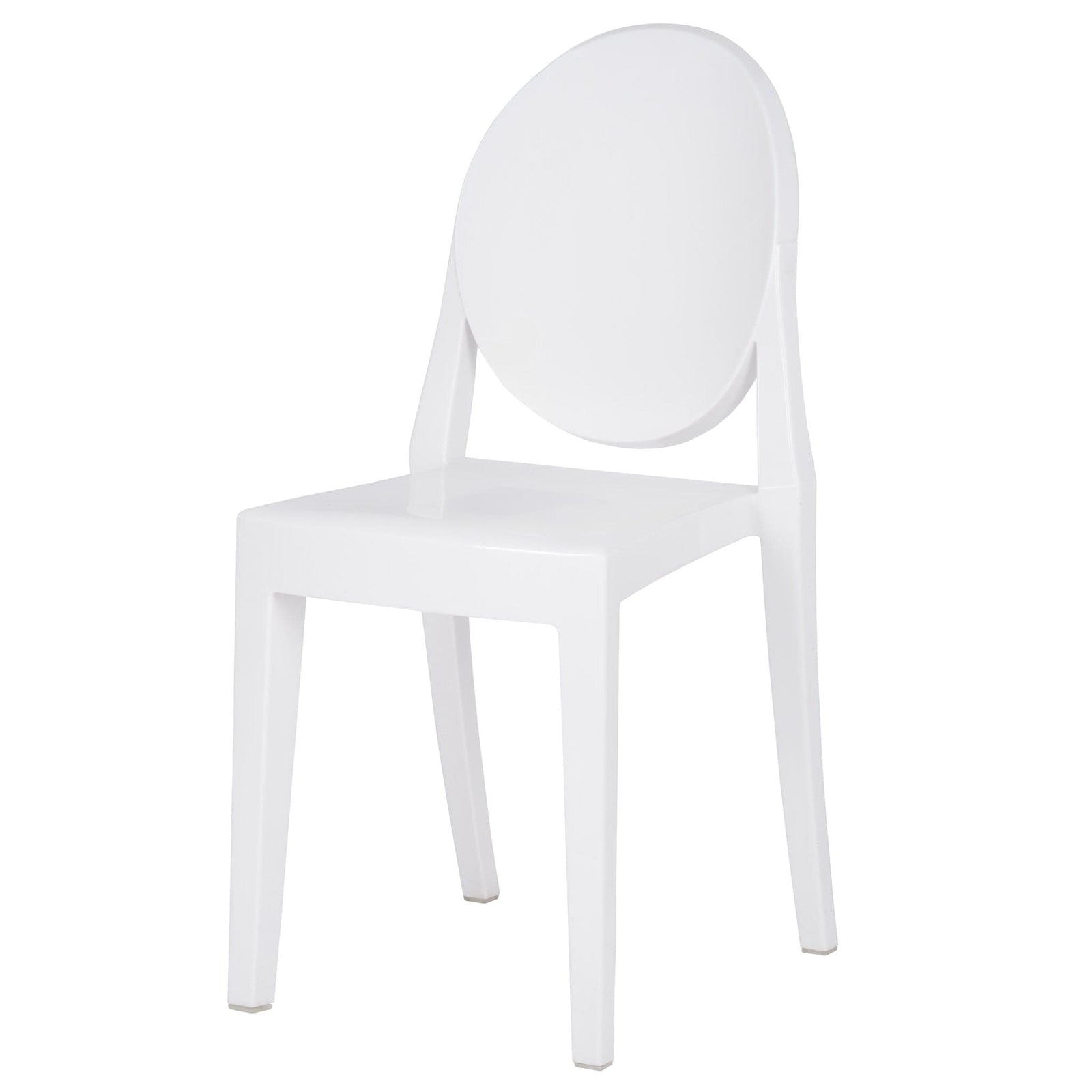 Chivari White Resin Kids Victoria Ghost Chair CGVRW-KID-ZG-T