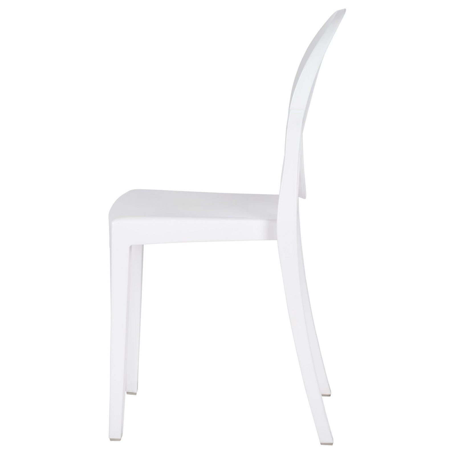 Chivari White Resin Kids Victoria Ghost Chair CGVRW-KID-ZG-T