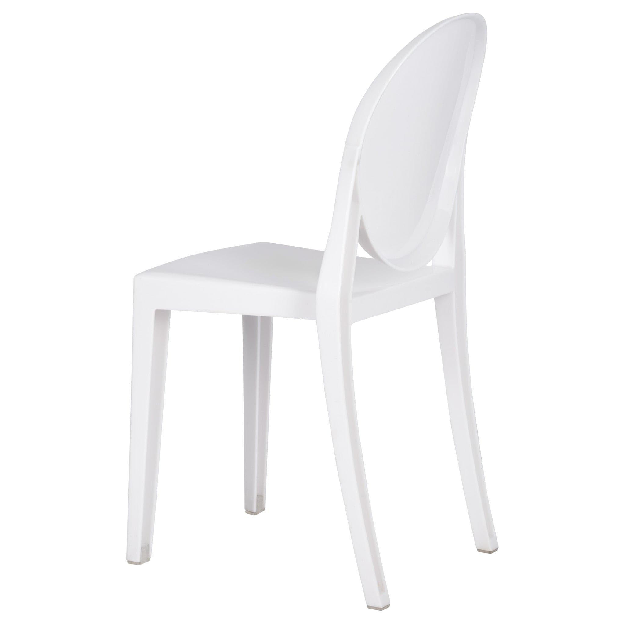 Chivari White Resin Kids Victoria Ghost Chair CGVRW-KID-ZG-T