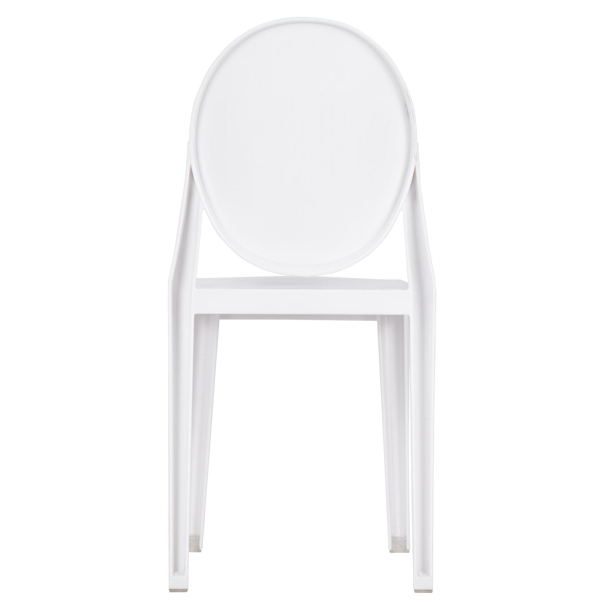 Chivari White Resin Kids Victoria Ghost Chair CGVRW-KID-ZG-T