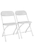 Chivari 80 Pack White Large Poly Folding Clip to connect Poly Chairs PARTS-FOLD-POLY-CLIP-WH80L