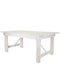 Chivari 72″ x 40″ (6 Foot ) White Distressed Rectangle Straight Leg Wood Farm Table TFARMRT7240-WHITEDIS-S-LEG-AX-T