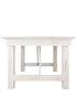 Chivari 72″ x 40″ (6 Foot ) White Distressed Rectangle Straight Leg Wood Farm Table TFARMRT7240-WHITEDIS-S-LEG-AX-T