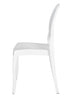 Chivari White Resin Oval Back Sophia Ghost Chair CGSRW-ZG-T