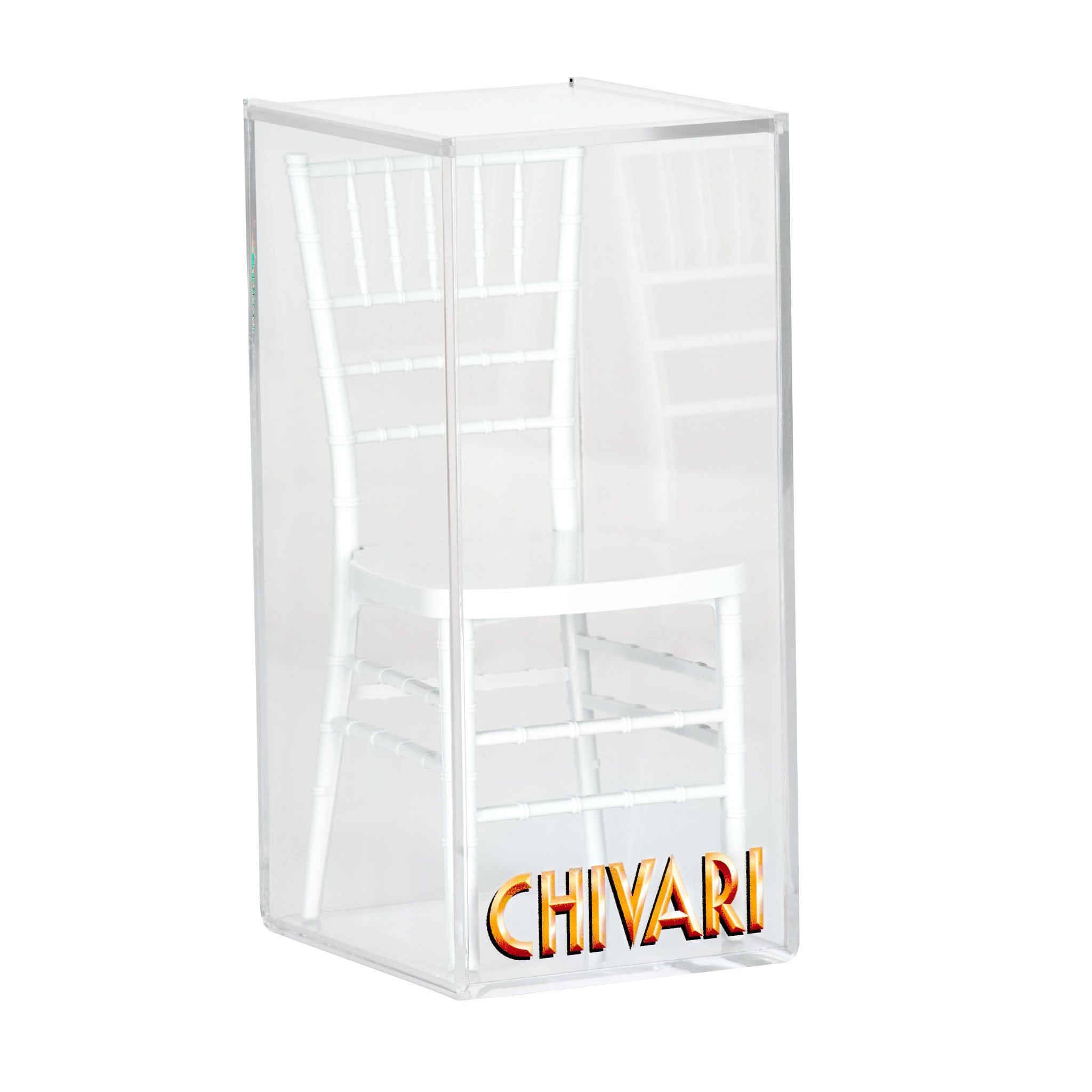 Chivari White Unpainted Mini Chiavari Chair 1:6 Scale Model CCRW-TY-AX