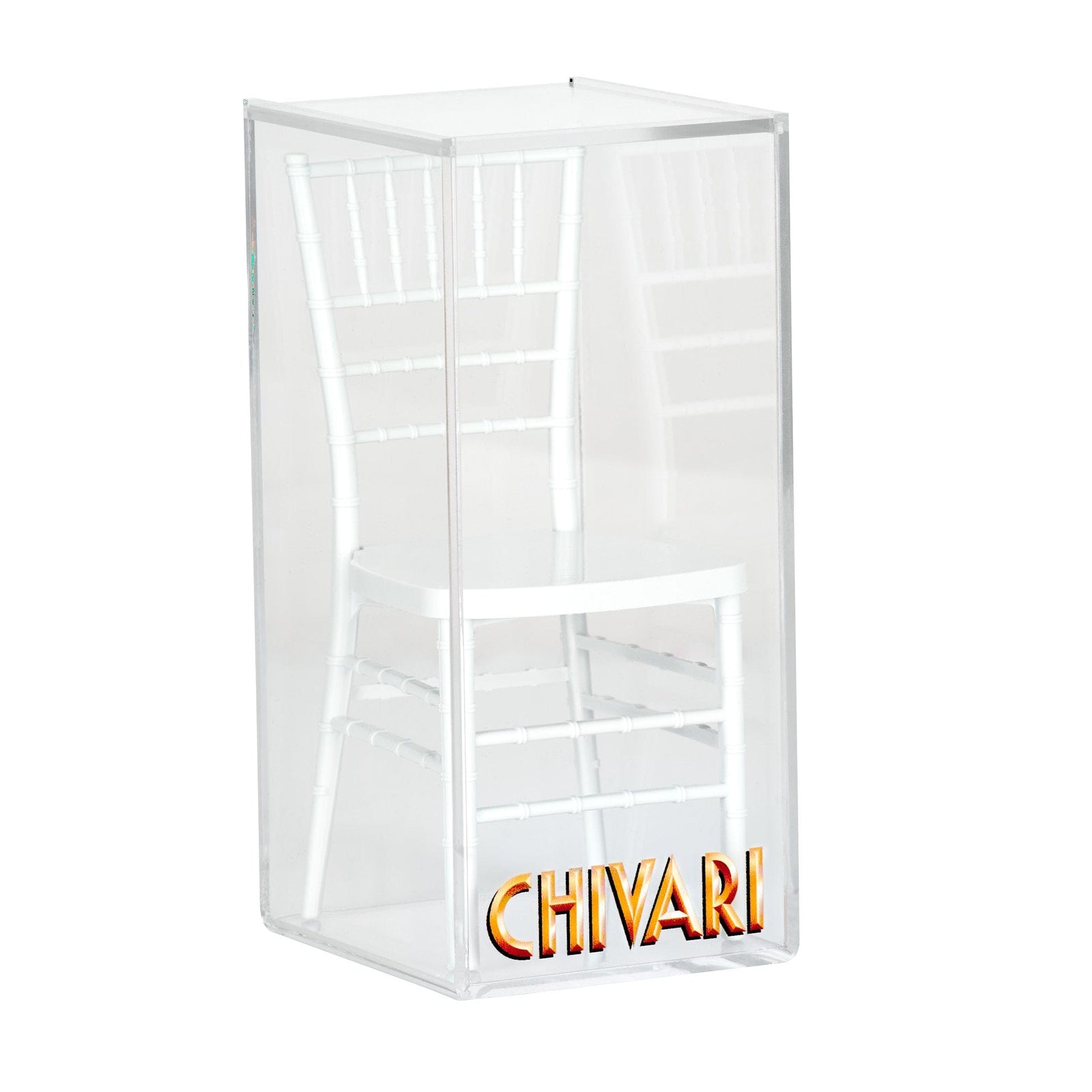 Chivari White Unpainted Mini Chiavari Chair 1:6 Scale Model CCRW-TY-AX