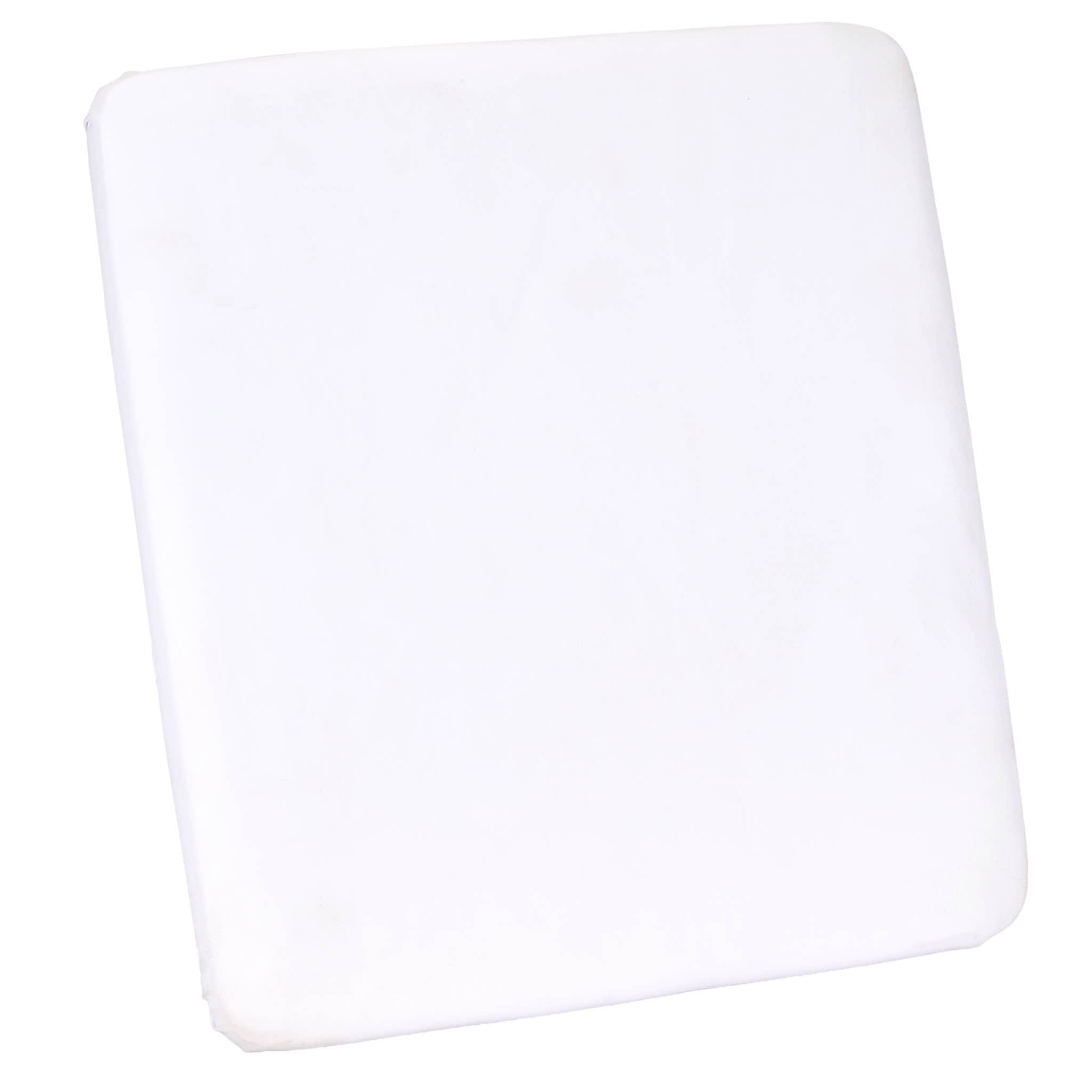 Chivari White 1.75" Vinyl Panel Cushion with SlipNot™ Technology for Clear Folding Chair CUSHPANVIN-FLD-WHT-AX