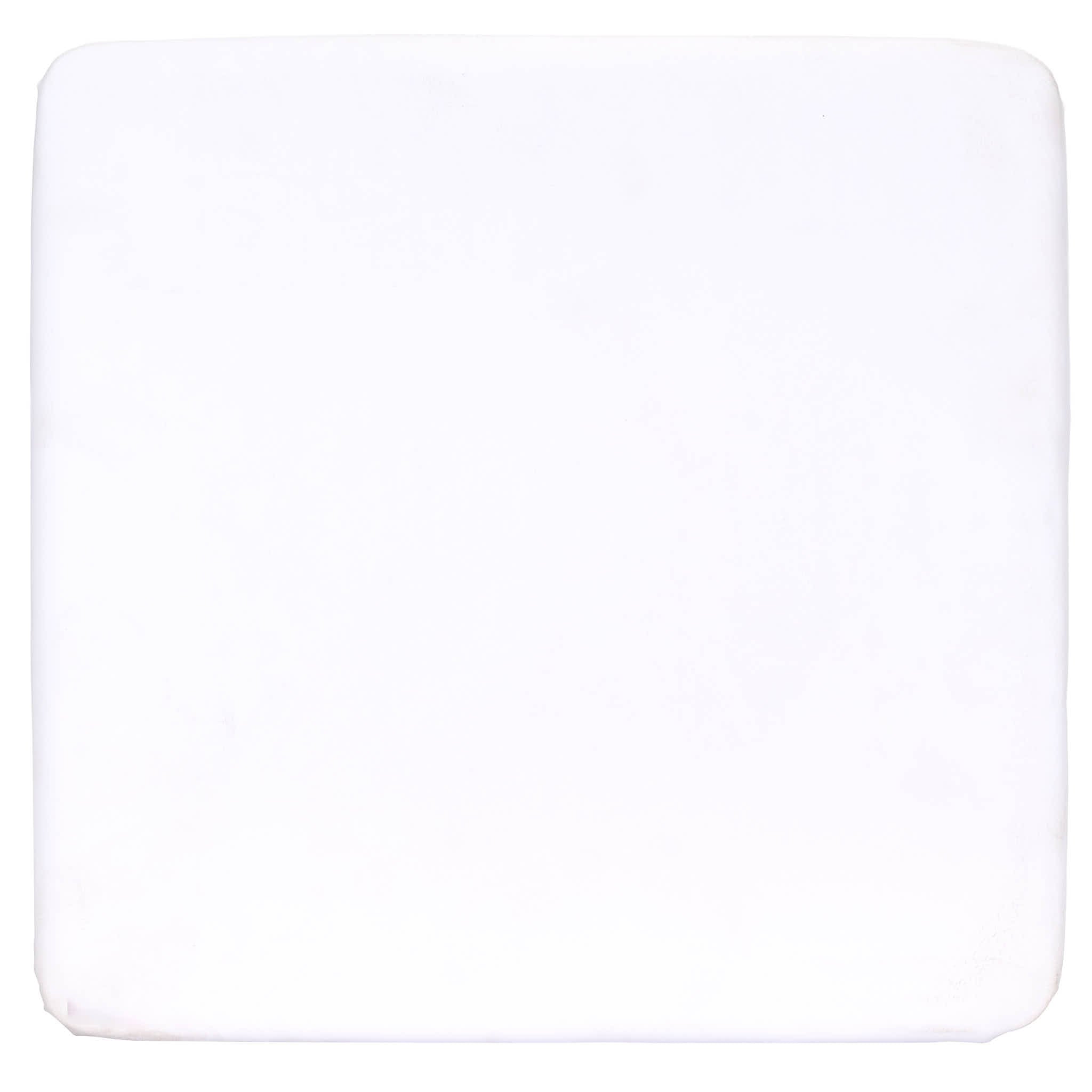 Chivari White 1.75" Vinyl Panel Cushion with SlipNot™ Technology for Clear Folding Chair CUSHPANVIN-FLD-WHT-AX