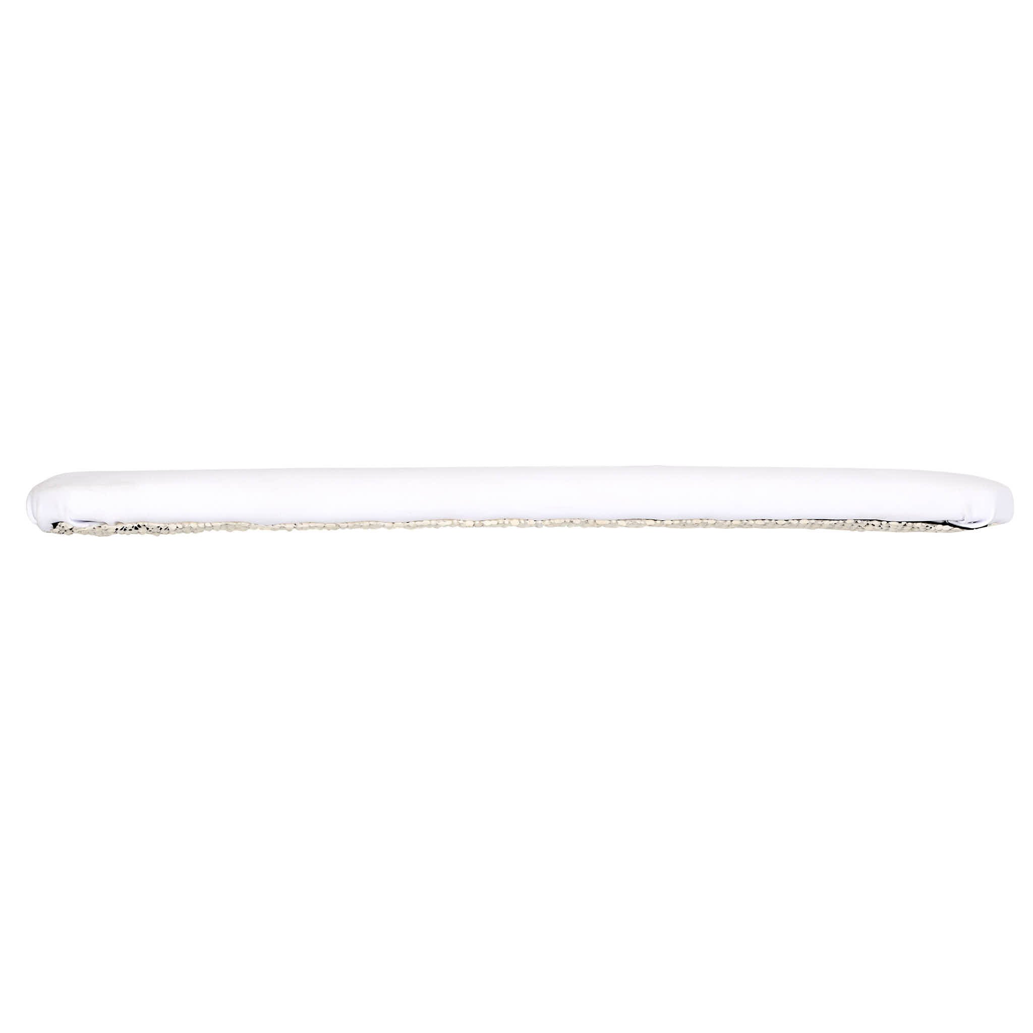 Chivari White 1.75" Vinyl Panel Cushion with SlipNot™ Technology for Clear Folding Chair CUSHPANVIN-FLD-WHT-AX