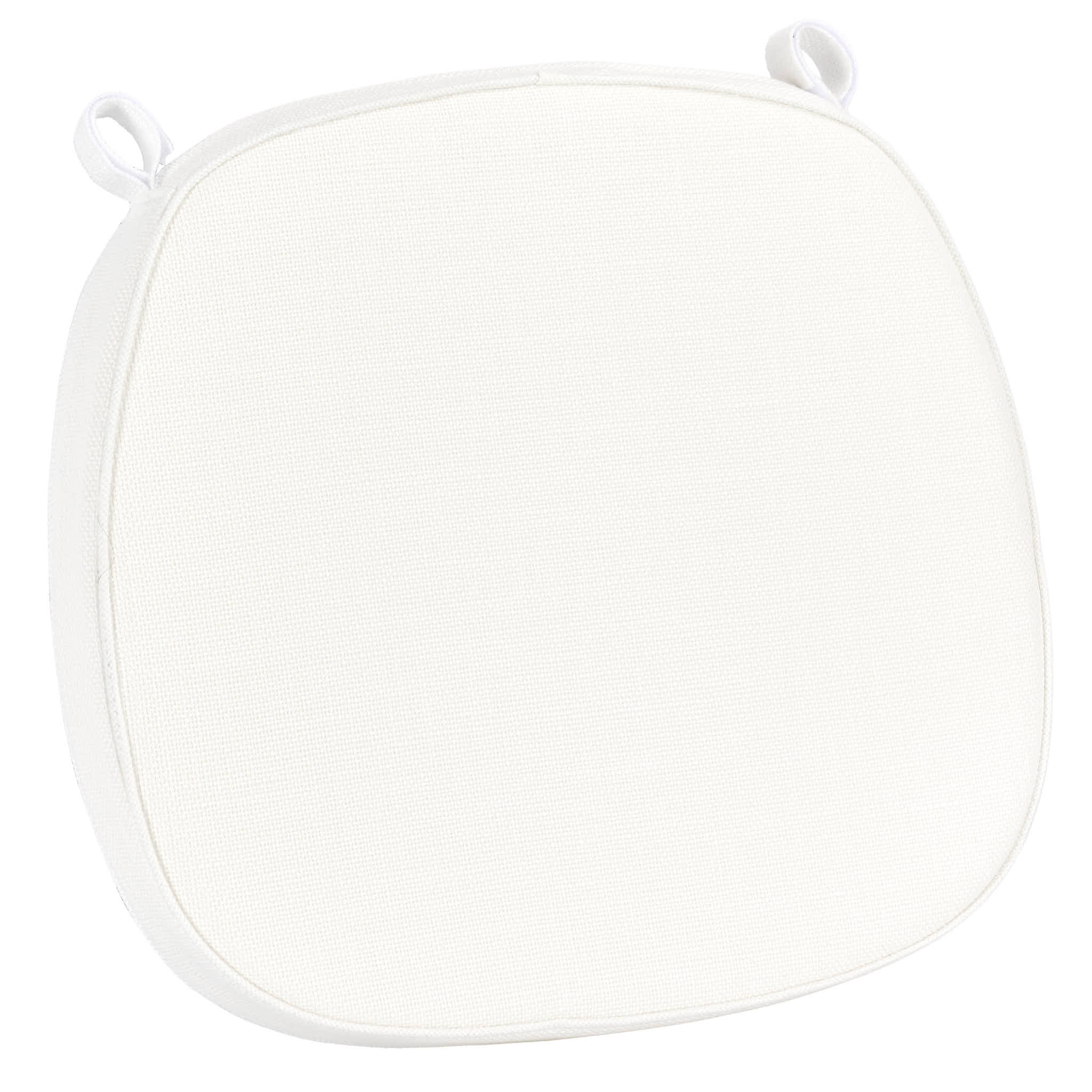 Chivari White 2.0" Thick Willow Wood Velcro Strap Cushion CUSHWWSTRAPWHI-T