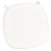 Chivari White 2.0" Thick Willow Wood Velcro Strap Cushion CUSHWWSTRAPWHI-T