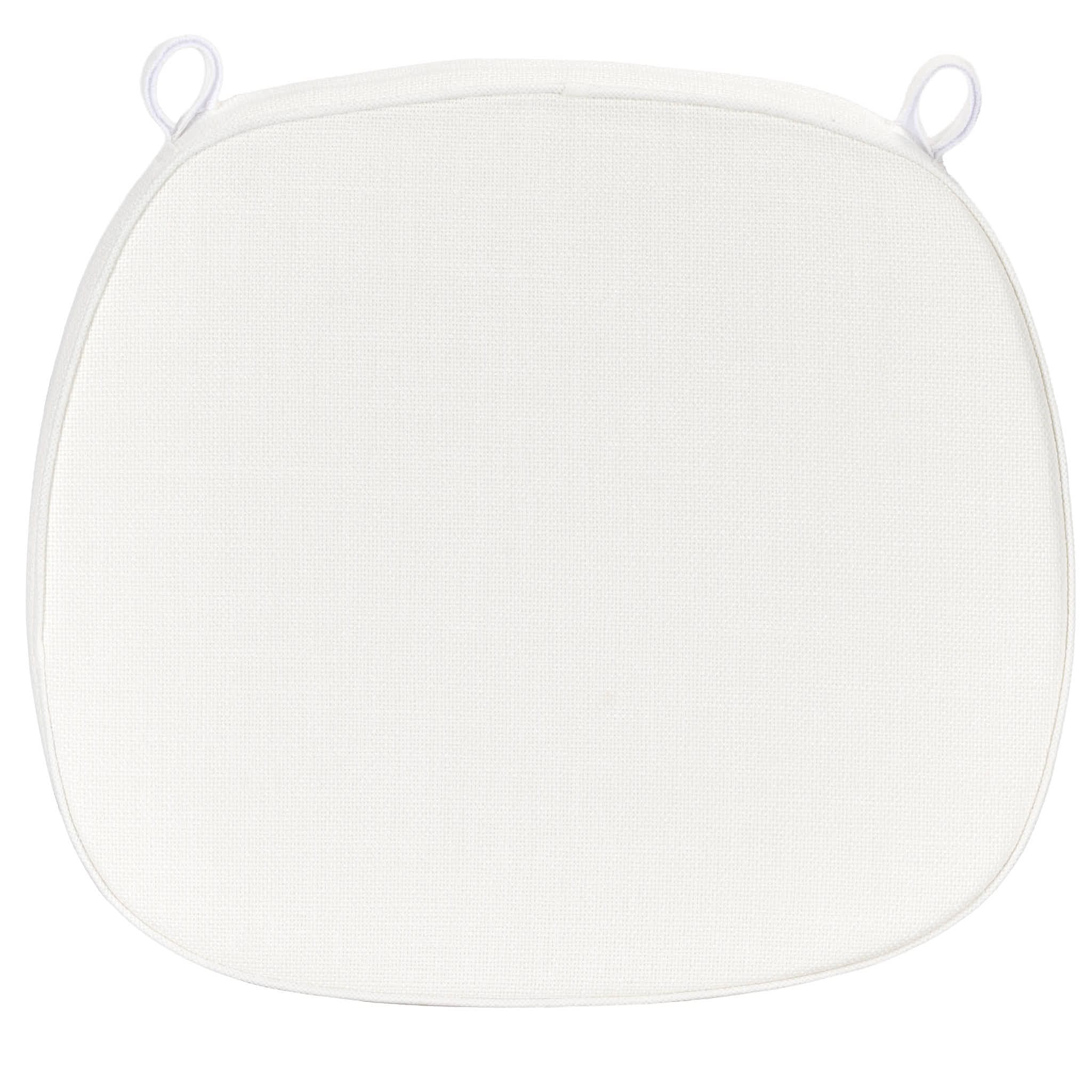 Chivari White 2.0" Thick Willow Wood Velcro Strap Cushion CUSHWWSTRAPWHI-T