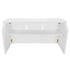 Chivari 7' White Portable Folding Bar with HPL Top and Durable Rubber Edge BAR-FOLD-84KT-WHT-AX-T