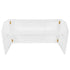 Chivari 7' White Portable Folding Bar with HPL Top and Durable Rubber Edge BAR-FOLD-84KT-WHT-AX-T