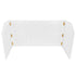 Chivari 7' White Portable Folding Bar with HPL Top and Durable Rubber Edge BAR-FOLD-84KT-WHT-AX-T