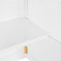 Chivari 7' White Portable Folding Bar with HPL Top and Durable Rubber Edge BAR-FOLD-84KT-WHT-AX-T