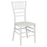 Chivari White Woodgrain™ Resin Steel Skeleton Chiavari Chair CCRWB-STEEL-AX-T