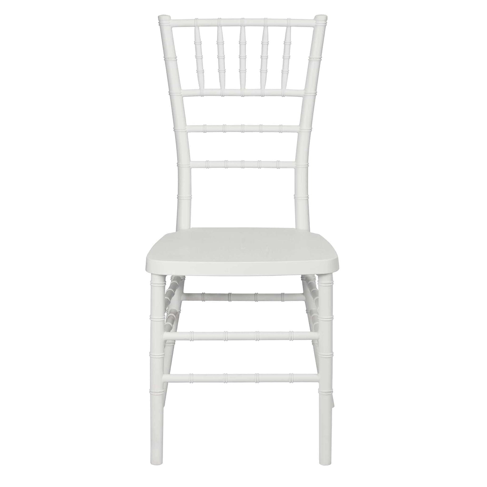 Chivari White Woodgrain™ Resin Steel Skeleton Chiavari Chair CCRWB-STEEL-AX-T