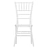 Chivari White Woodgrain™ Resin Steel Skeleton Chiavari Chair CCRWB-STEEL-AX-T