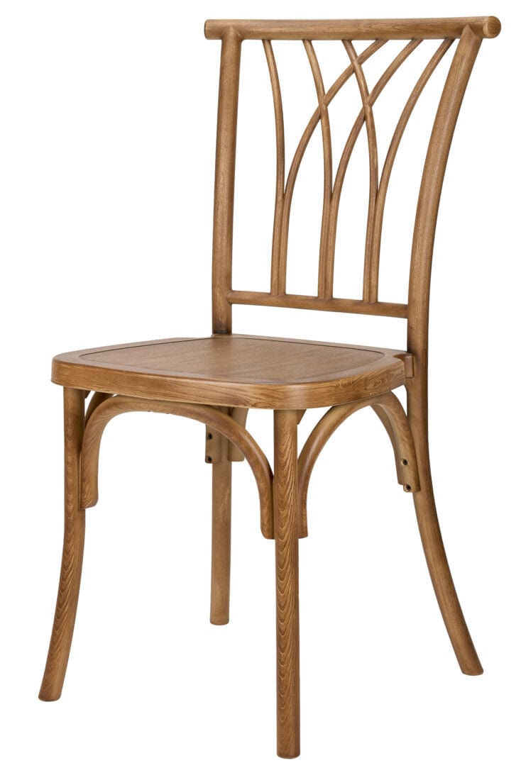 Chivari Chestnut ToughResin™ Willow Chair CWRC-ZG-T