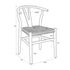 Natural Wood Wishbone Wood Chair with Natural Rope Seat