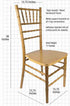 Chivari Dark Natural ToughWood™ Chiavari Chair CCWND-ZG-T