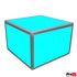 ProX PROX XSA-2X2-16 Lumo Stage Acrylic Stage 2'x'2x16" Platform Cube Light Box Section for Disco Style Dance Floor - Includes (2) Side Panels XSA-2X2-16