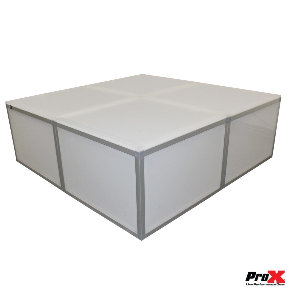 ProX PROX XSA-2X2-24 Lumo Stage Acrylic Stage 2'x'2x24" Platform Cube Light Box Section for Disco Style Dance Floor - Includes (4) Panels XSA-2X2-24