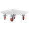 ProX ProX XSQ-10W StageQ Brake Locking Staging 10" Height Stage Legs with 5" Rubber Steel Casters | Set of 4 XSQ-10W