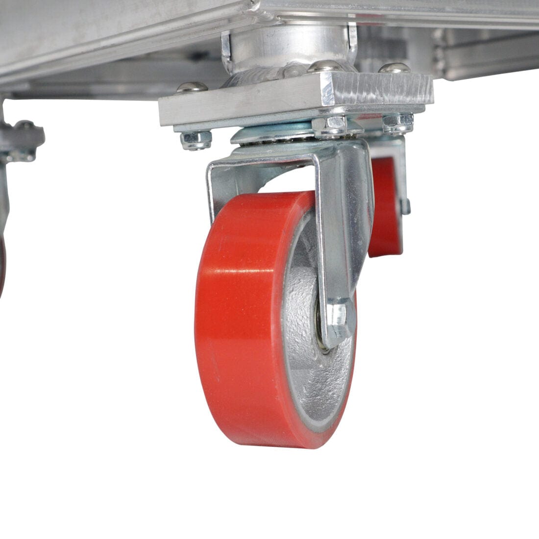 ProX ProX XSQ-10W StageQ Brake Locking Staging 10" Height Stage Legs with 5" Rubber Steel Casters | Set of 4 XSQ-10W