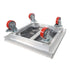ProX ProX XSQ-10W StageQ Brake Locking Staging 10" Height Stage Legs with 5" Rubber Steel Casters | Set of 4 XSQ-10W