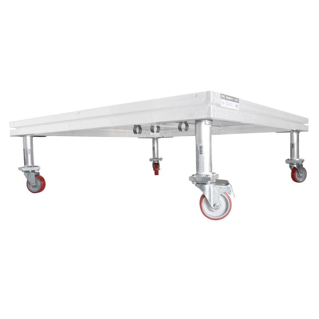 ProX ProX XSQ-16W StageQ Locking Staging 16" Height Stage Legs with 5" Rubber Steel Casters | Set of 4 XSQ-16W