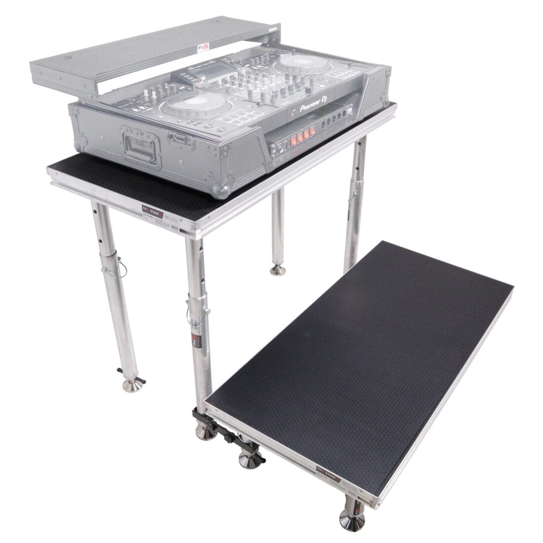ProX ProX XSQ-2X4 StageQ MK2 2 x 4 Ft. Single Portable Stage Unit Height Adjustable from 28 to 48 in. XSQ-2X4 MK2