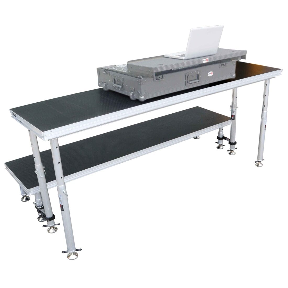 ProX ProX XSQ-2X8 StageQ 2' x 8' Single Stage Unit Height Adjustable from 28 to 48
