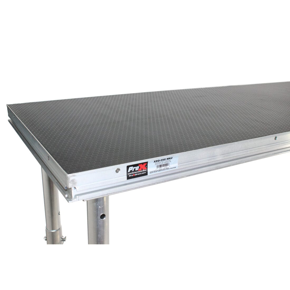 ProX ProX XSQ-2X8 StageQ 2' x 8' Single Stage Unit Height Adjustable from 28 to 48" in. XSQ-2x8 MK2