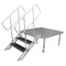 ProX ProX XSQ-ST3 StageQ 3 Step Heavy Duty Foldable Adjustable 18 to 28 Inch with Rail XSQ-ST3